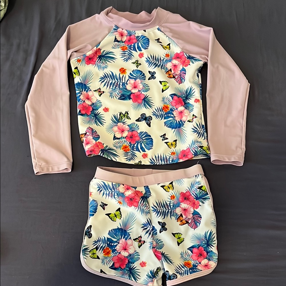Floral Kids Swim Set
